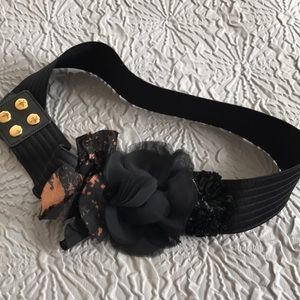 J Crew Flower Elastic Belt